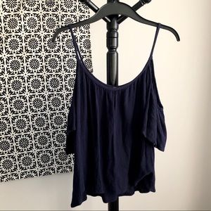 Chiffon Off-Shoulder Top